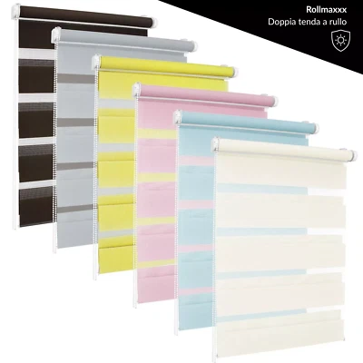 Tenda a Rullo Giorno e Notte senza Foratura Oscurante Dopprio Strato ROLLMAXXX® - Immagine 1 di 4