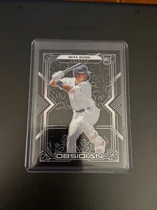 2022 Panini Chronicles Obsidian Seiya Suzuki RC #5 Electric Etch Purple /99 - Picture 1 of 2