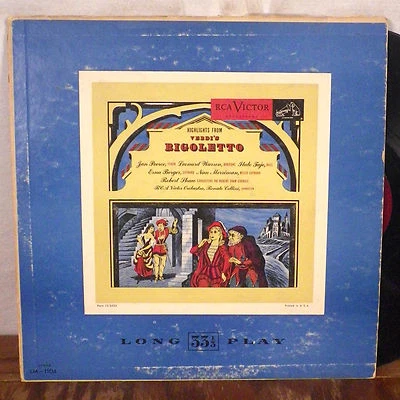 Verdi Rigoletto highlights Renato Cellini LP RCA 1950's deep groove VG - Image 1 of 3