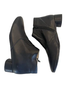 Amalfi By Rangoni Women Booties Black Leather Sz 12 Ankle Boot Made in Italy NEW - Picture 1 of 8