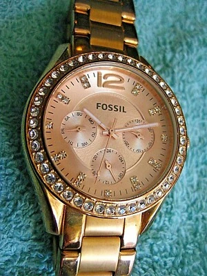 Fossil Riley Multifunction ES2811 Wrist Watch for Women - Image 1 of 4