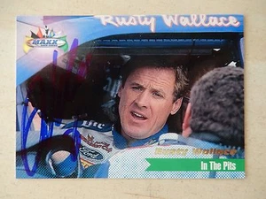 Rusty Wallace Autographed 1998 Maxx In The Pits Racing Card - Hall Of Famer - Picture 1 of 3