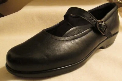 SAS 'Maria' Black Leather Mary Jane Low Heel Tripad Comfort Sz 9 M - WORN  5x! - Image 1 of 4