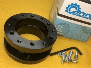 40mm billett aluminium steering wheel spacer and adapter suits all wheels black - Picture 1 of 3