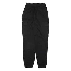 H&M Cargo Mädchen Hose Schwarz Regular Tapered W24 L28 - Bild 1 von 6