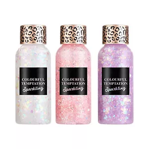 3x Glitter Gel Face & Body Art Holographic Face Paint Eyeshadow Hair Sparkling - Picture 1 of 9