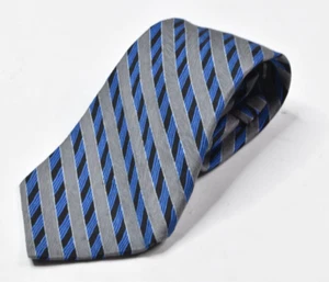 Stefano Ricci Neck Tie Mens Blue Gray Striped Silk Classic Made in Italy - Picture 1 of 5
