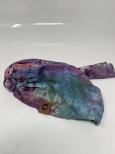 Ooakshell Cabeza Envoltura de Cabello Tie Dye Púrpura Azul Tinte de Hielo - Imagen 1 de 2