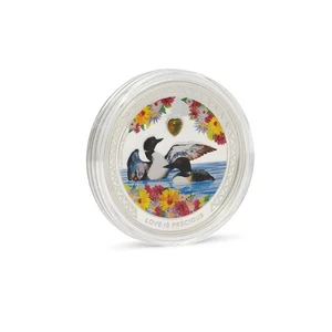 Love is Precious Great Northern Diver Silver Coin - Bild 1 von 5