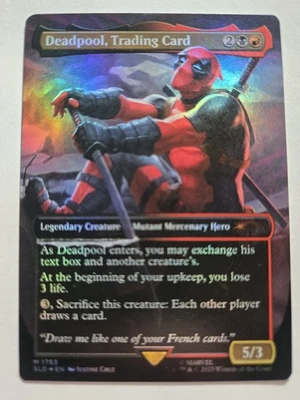 Deadpool, Trading Card (Rainbow Foil) #1753 (NM) Secret Lair Drop SLD Magic MTG - Image 1 of 2