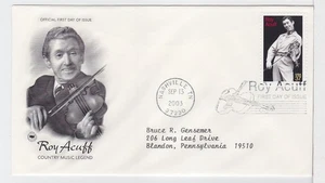 TurtlesTradingPost-  Roy Acuff, Musician  2003 #3812 FDC Artcraft Variety Cachet - Picture 1 of 1