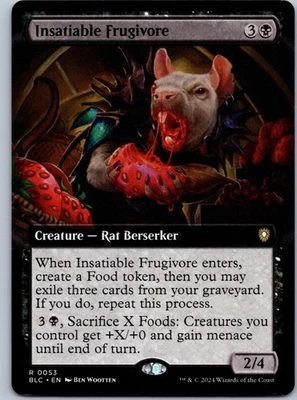 Insatiable Frugivore (Extended Art) R Commander: Bloomburrow 53 NM - Image 1 of 2