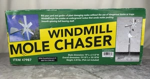 Windmühle Maulwurfjäger Schädlingsbekämpfer Hof Garten menschlich ungiftig windbetrieben NEU - Bild 1 von 8