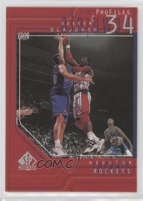 1997-98 SP Authentic Profiles Hakeem Olajuwon #P16 HOF - Image 1 of 2