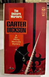 THE UNICORN MURDERS By Carter Dickson Vintage 1st Berkley 1964 Paperback - Foto 1 di 8