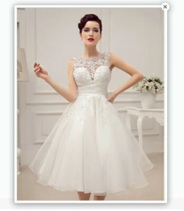 kurzes Standesamt Brautkleid Hochzeitskleid Kleid Braut Babycat collection BC743 - Bild 1 von 5