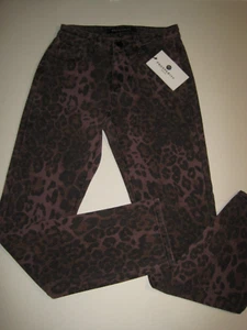 PROSPERITY VAQUEROS DENIM ESTAMPADO LEOPARDO MUJER TALLA 24 NUEVOS CON ETIQUETAS - Imagen 1 de 8