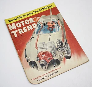 MOTOR TREND Magazine April 1956 Firebird II De Soto Olds Plus More - Picture 1 of 2