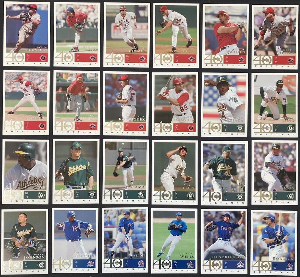 2003 Upper Deck 40-Man - #1-203 - Baseball Cards - Complete Your Set - You Pick - Image 1 of 1