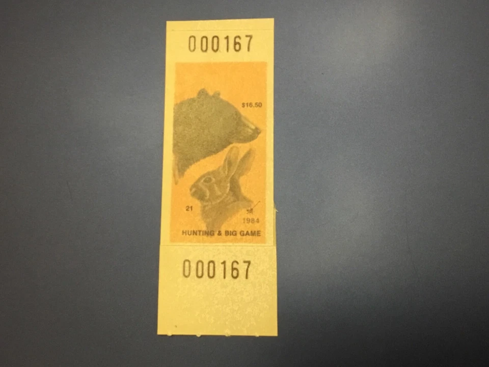 ICOLLECTZONE US New York 1984 Big Game Hunting Stamp VF NH - Image 1 of 1