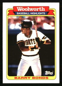 Barry Bonds 1991 Topps Woolworth Baseball Highlights #1  Baseball Card