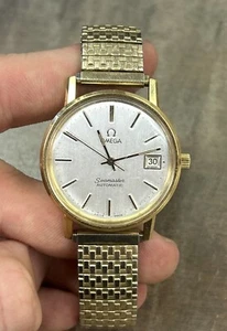 OMEGA 166.0202 Date cal.1010 Gold Dial Automatic Men's Watch - Picture 1 of 6