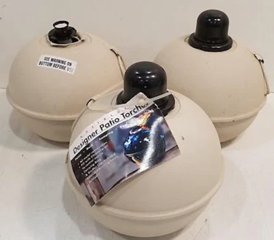 SMUDGE POT / Patio Torches : LOT of 3 - Image 1 of 4