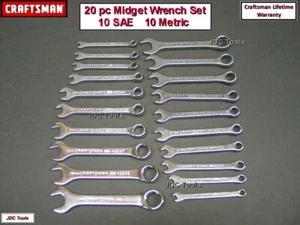 CRAFTSMAN 20 piezas Mini Encendido SAE METRIC Juego de Llaves Enanas 10 - Imagen 1 de 4