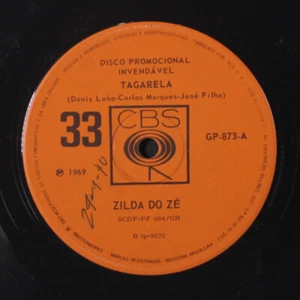 ZILDA DO ZE: tagarela / contigo eu vou CBS 7" Single 45 RPM - Picture 1 of 2