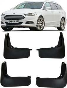 Genuine Front & Rear Splash Guards Mud Flaps For 2014-2023 Ford Mondeo V Estate - Picture 1 of 8