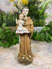 Exquisite Resin Statue Saint Anthony with Baby Jesus Unique Religious Gift