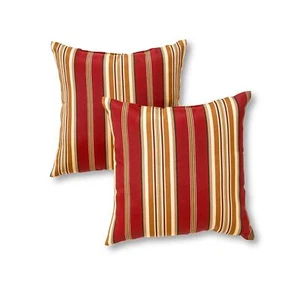 Greendale Home Fashions Outdoor 17-inch Square Throw Pillow, Set of 2, Tuscan... - Picture 1 of 6
