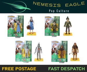 BENDYFIGS WIZARD OF OZ ACTION FIGURES DOROTHY SCARECROW TIN MAN COWARDLY LION - Picture 1 of 21