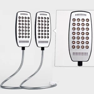 2PCS Bright Flexible Mini 28LED USB Light Computer Lamp Laptop PC Desk Reading - Picture 1 of 10