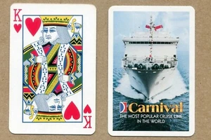 CARNIVAL CRUISE LINE. King of Hearts. SWAP PLAYING CARD #B - Picture 1 of 3
