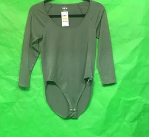 Bar Iii Women’s 3/4 Sleeve Seamless Bodysuit Size M - Picture 1 of 8
