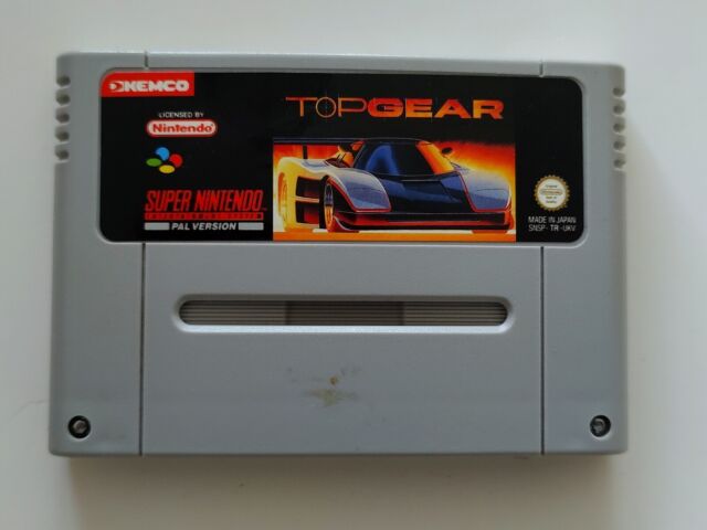 Cartucho Top Gear Super Nintendo Snes Jogo Game Corrida Fita