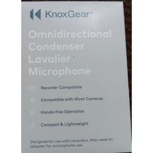 KnoxGear Omnidirectional Condenser Lavalier Microphone Recorder, Hands-free  - Picture 1 of 2