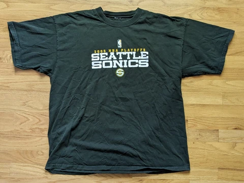 Vintage Seattle Sonics 2005 NBA Playoffs T-Shirt Size XXL 2XL Cover