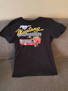 Ford Mustang T Shirt Muscle Car Black Short Sleeve Medium - Picture 1 of 2