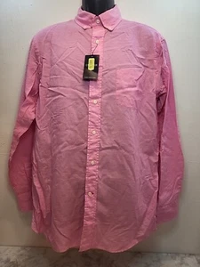 Cremieux Men's Large Button Down Dress Shirt Signature Collection 30% Linen - Picture 1 of 8