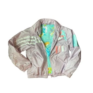 Youth Adidas Purple Retro Y2K wind breaker SIZE 14 - Picture 1 of 7