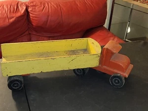 Semirimorchio e semirimorchio in legno 26,5" L vintage - Foto 1 di 20