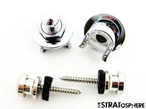 2 USA Fender STRAP LOCKS + KNOBS, Strat Ultra Luxe HSS FR Floyd Rose! - Picture 1 of 1