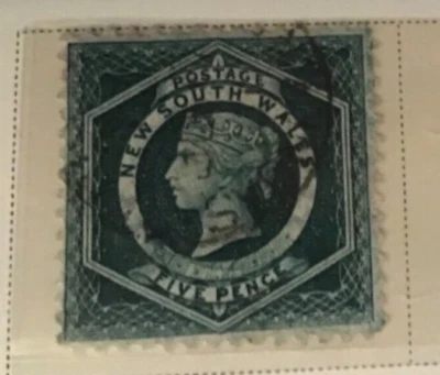NEW SOUTH WALES Scott #65 light cancel Very Fine used  stamp 1882-1891 - Image 1 of 3