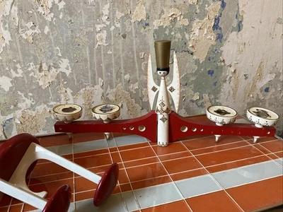 Space Age Kerzenleuchter Expertic Erzgebirgische Volkskunst Elka DDR - Bild 1 von 4