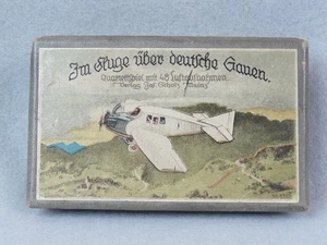 antik Quartettspiel "Im Fluge über deutsche Gauen" Nr.5315 1926 Scholz Mainz TOP - Bild 1 von 12