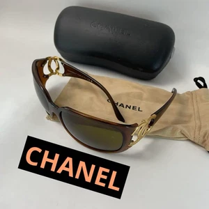 Chanel Sunglasses Eyewear CocoMark 6014 64□16 Full Rim Butterfly Coco Mark Brown - Picture 1 of 12