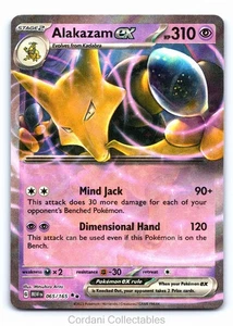 Alakazam EX 065/165 - Scarlet & Violet 151 - Pokemon Card - Near Mint - Picture 1 of 2