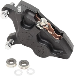 PM 4-Piston Bolt-On Caliper for 11.5" Rotor Front Left Black Ops 0053-2919-SMB - Picture 1 of 1